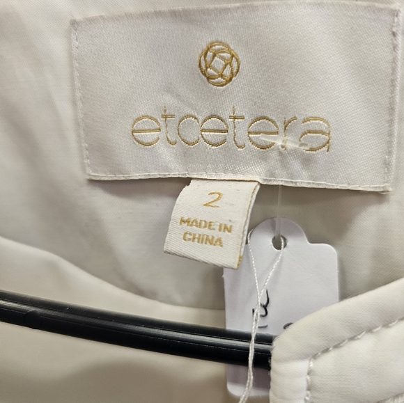 Zipup, white, jacket, small, wedding, travel, casual, feminine, office - Picture 4 of 8